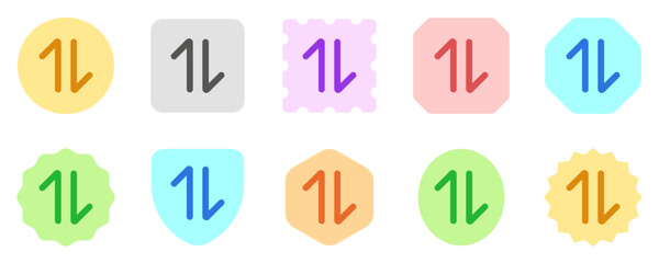 Editable vector data transfer arrows icon. Part of a big icon set family. Perfect for web and app interfaces, presentations, infographics, etc