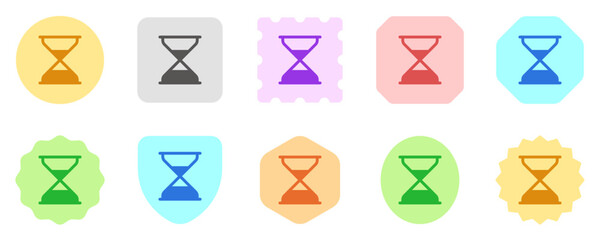 Editable vector hourglass icon. Part of a big icon set family. Perfect for web and app interfaces, presentations, infographics, etc