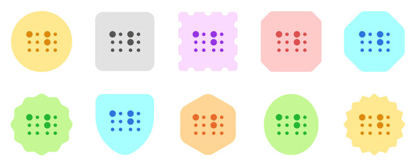 Editable braille vector icon. Part of a big icon set family. Perfect for web and app interfaces, presentations, infographics, etc