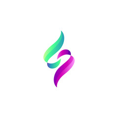 Obraz premium S letter logo with modern design style