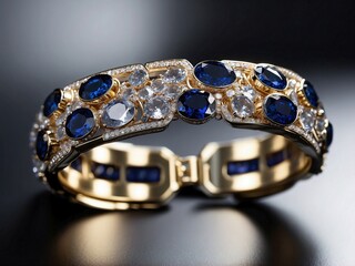 Sapphire and Diamond Bracelet A Luxurious Jewelry Piece