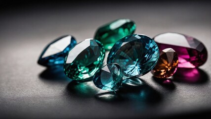 A dazzling assortment of colorful gemstones and jewels.