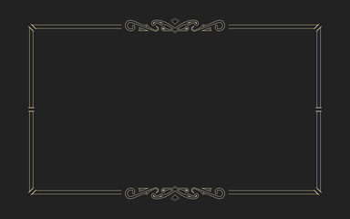 Luxury vintage ornamental frame