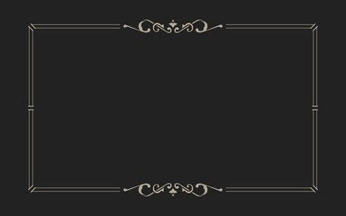 Luxury vintage ornamental frame