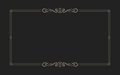Luxury vintage ornamental frame