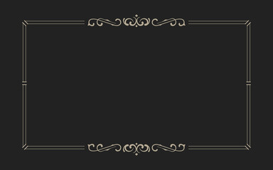 Luxury vintage ornamental frame