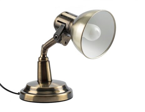 solo una l&aacute;mpara recortable, fondo blanco