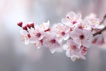 Delicate springtime blossoms in soft pastel hues.