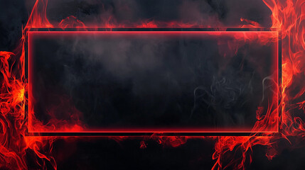 Black smoky background with glowing red laser beams, ideal for cyberpunk themes, futuristic designs, gaming backdrops, tech interfaces, or sci-fi promotional templates and posters