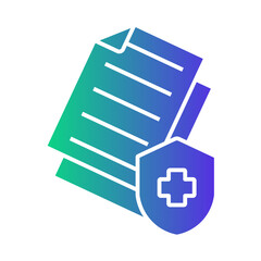 health insurance Gradient icon