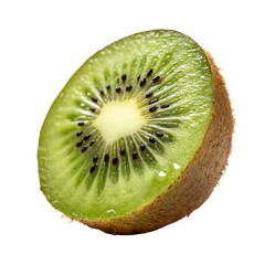 kiwi fruit slices isolated on white or transparent png