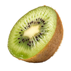 kiwi fruit slices isolated on white or transparent png