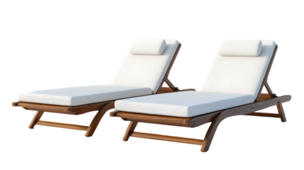 Luxury Wooden Chaise Lounges: Outdoor Patio Furniture Images