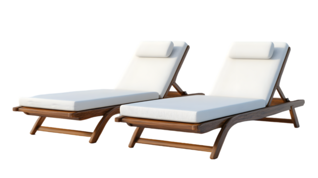 Luxury Wooden Chaise Lounges: Outdoor Patio Furniture Images