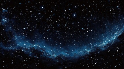 Fototapeta premium starry night sky with countless stars and swirling blue cosmic clouds creating a serene and vast space atmosphere
