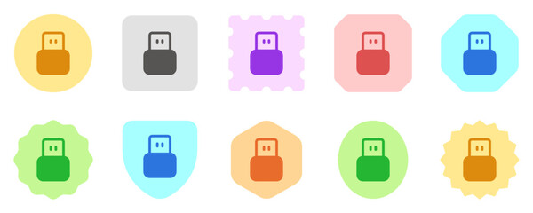 Editable vector usb plug icon. Part of a big icon set family. Perfect for web and app interfaces, presentations, infographics, etc