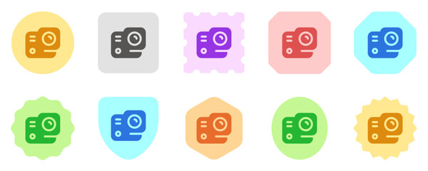 Editable vector action camera icon. Part of a big icon set family. Perfect for web and app interfaces, presentations, infographics, etc