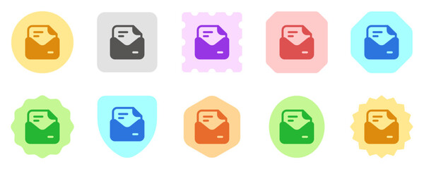Editable vector open mail letter icon. Part of a big icon set family. Perfect for web and app interfaces, presentations, infographics, etc