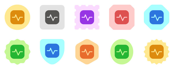 Editable vector heartbeat system status icon. Part of a big icon set family. Perfect for web and app interfaces, presentations, infographics, etc
