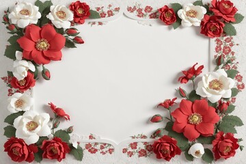 red and white color paper