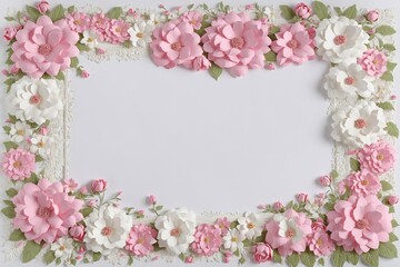 Obraz premium pink and white color paper