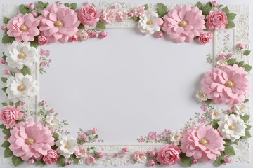 Obraz premium pink and white color paper