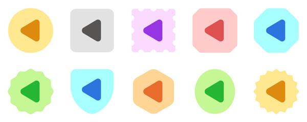 Editable vector left triangle arrow icon. Black, transparent white background. Part of a big icon set family. Perfect for web and app interfaces, presentations, infographics, etc