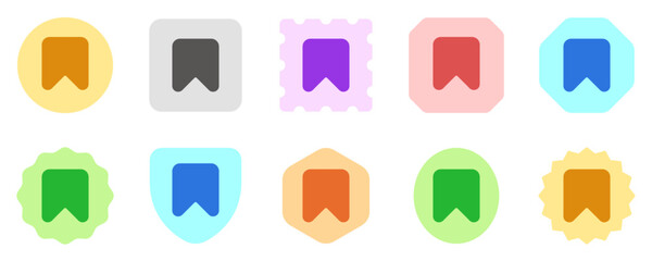 Editable vector bookmark favorite icon. Part of a big icon set family. Perfect for web and app interfaces, presentations, infographics, etc