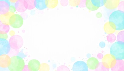 パステルカラーのかわいいフレーム2