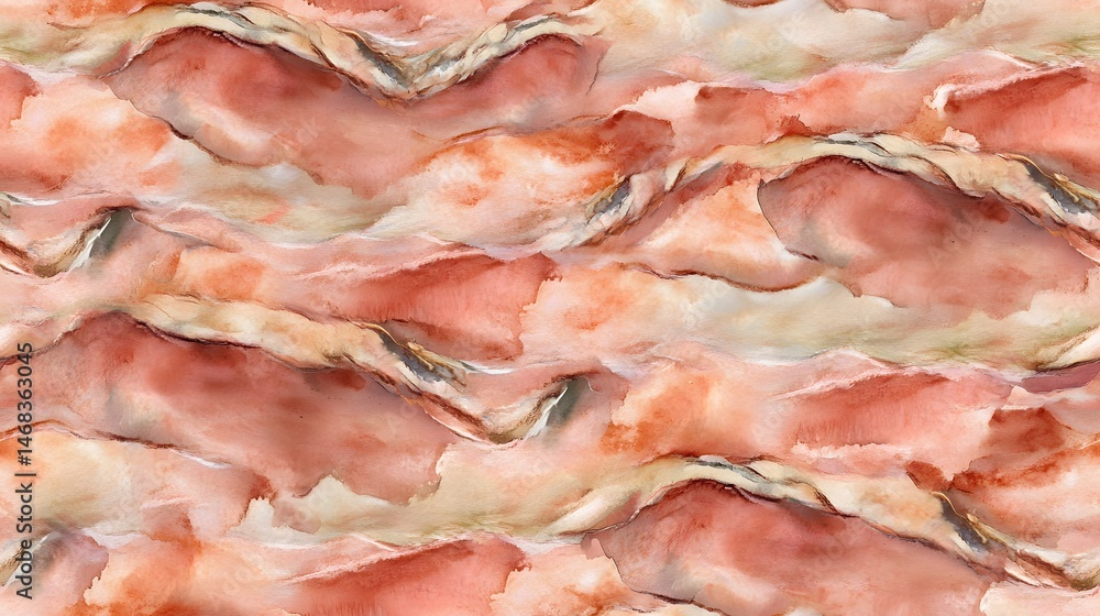 Poster abstract design with soft color tones, showing textured layers.