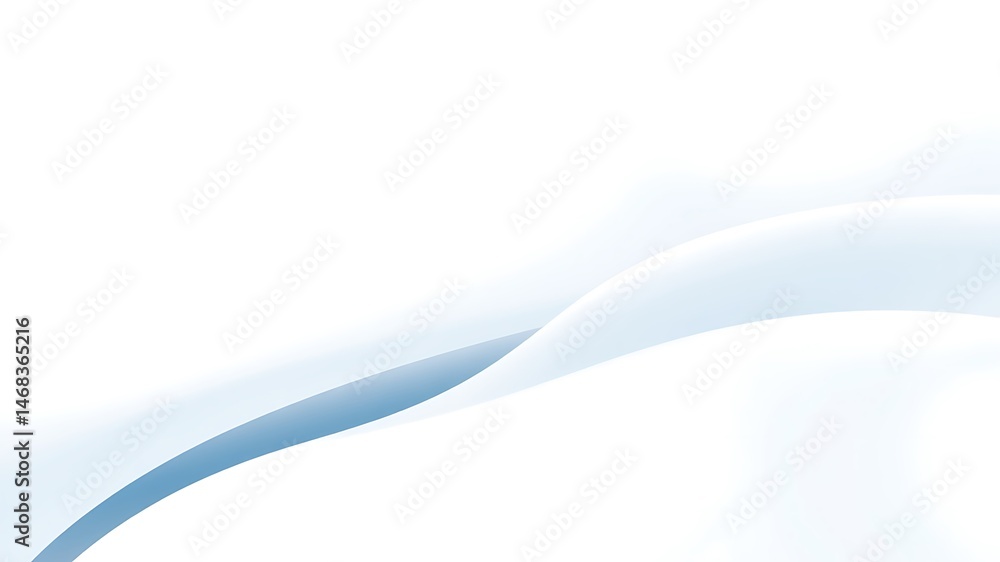 Canvas Prints abstract blue waves flowing across a white background ideal for modern design projects
