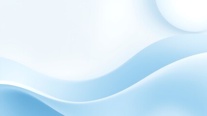 Abstract blue and white wavy background with elegant gradual transition in modern style
