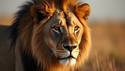 portrait of a lion
