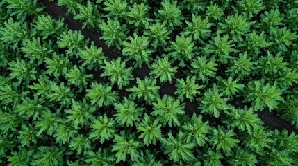 Vibrant Close-Up Shot of Lush Green Plant