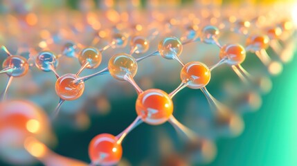 Illuminating Molecular Structure, A Vibrant Depiction of Connectivity