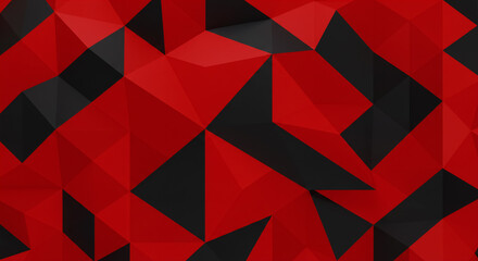 Dynamic Red Black Triangles Angled Flat Design High Resolution