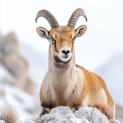Obraz premium Majestic Mountain Goat