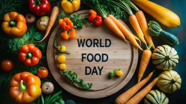 Variety of vibrant vegetables on a chopping board - Powered by Adobe