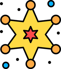 badge illustration on a white background    