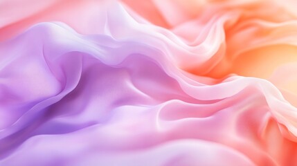 Obraz premium Subtle gradient waves of ethereal fabric create a dreamy aesthetic