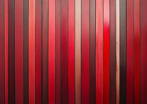 Abstract background featuring diverse shades of red wooden vertical planks