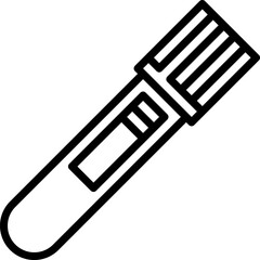 blood tube illustration on a white background     