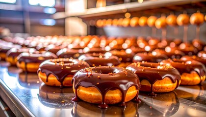 A celebration of chocolate and donut harmony.  