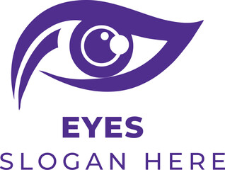 Obraz premium Hyper-Realistic Eyeball Vector with Deep Violet-Blue Iris on Clean White Background