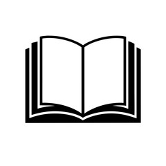 Open book icon illustration transparent graphic suitable for education and reading