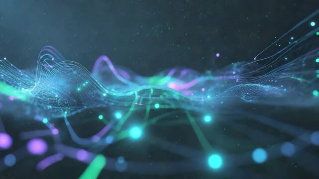 Virtual technology background in raster version