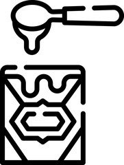 condensed milk illustration on a white background     