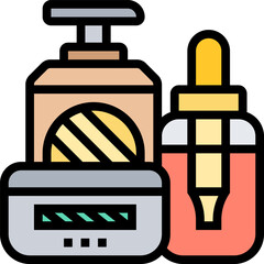 cosmetics illustration on a white background    