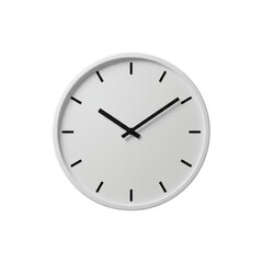 wall clock isolated on white
