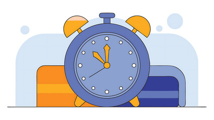 retro black alarm clock on seamless white background with reflection using as time concept 91333444 1